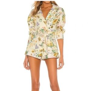 XS For Love & Lemons Chamomile Demin Romper- New with tags